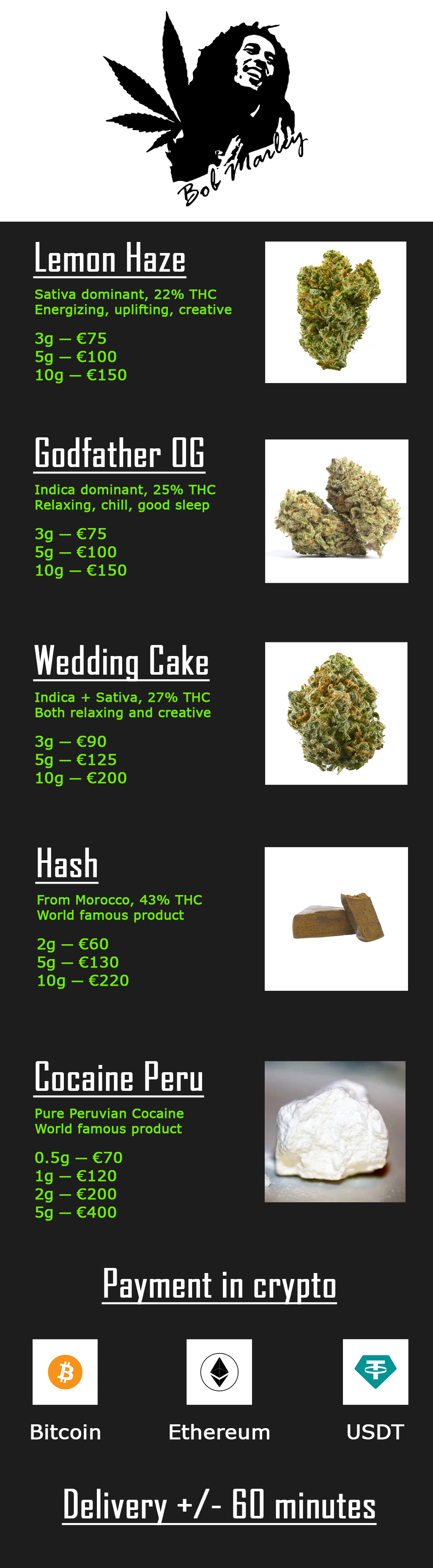 Price menu